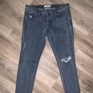 Dittos skinny mid rise blue jeans